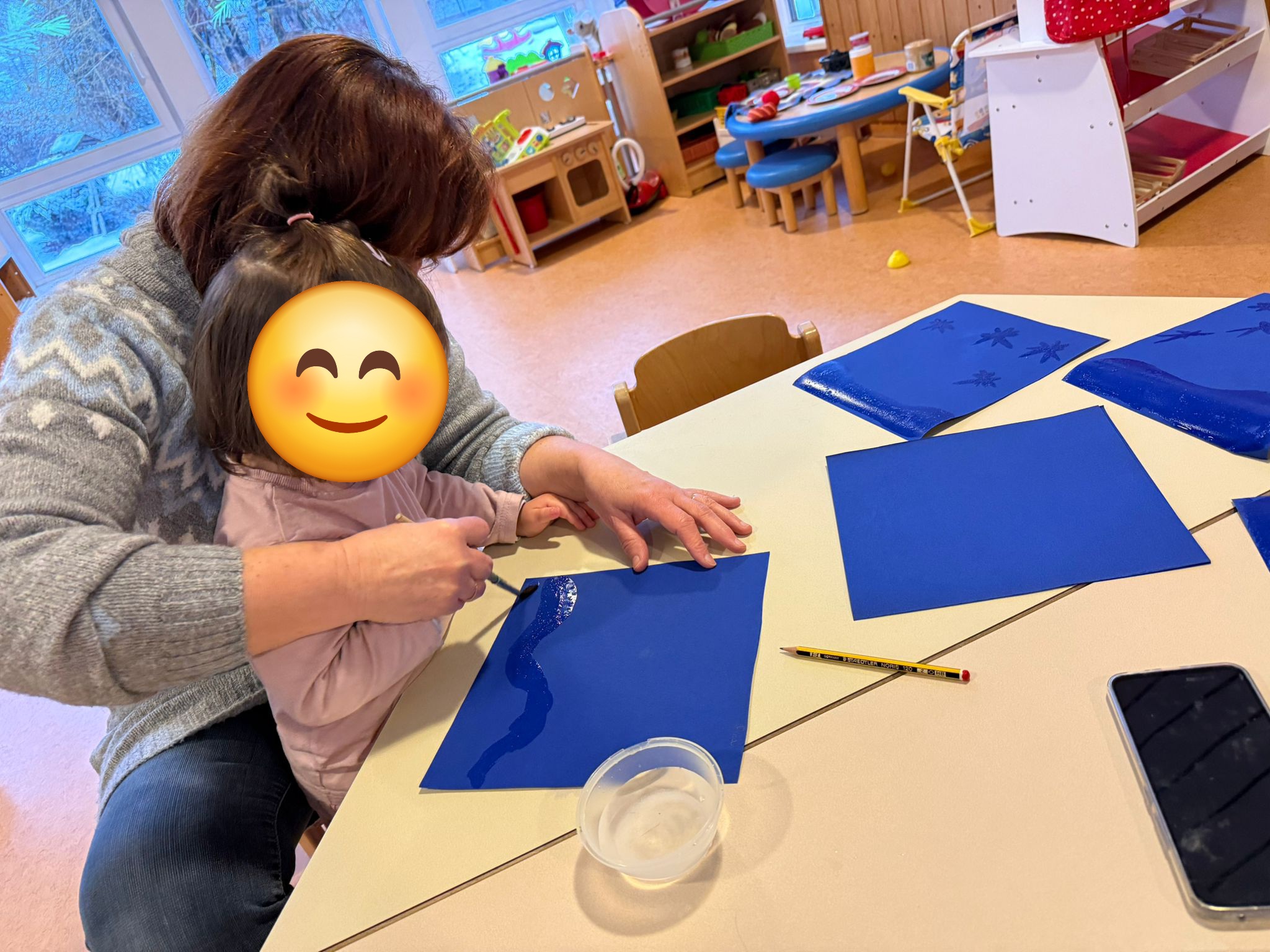 Projekt 'Schnee & Eis' in der Kükengruppe